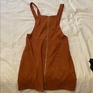 Rust Overall Dress